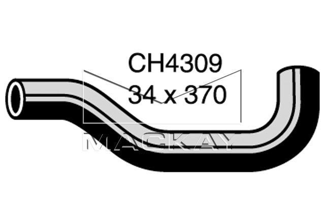 Mackay Top Radiator Hose CH4309