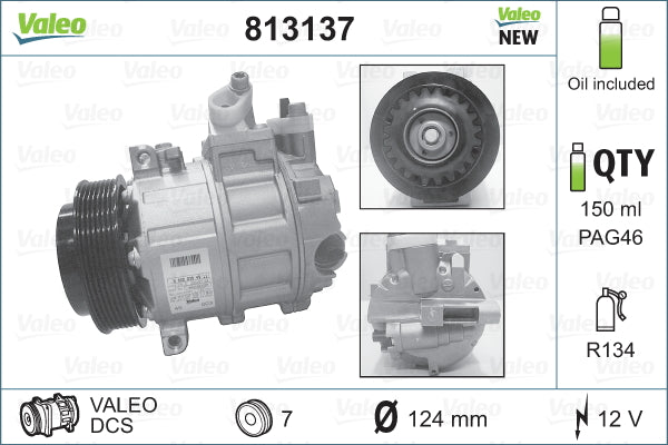 Valeo AC Compressor 813137
