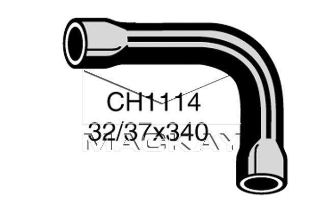 Mackay Bottom Radiator Hose CH1114