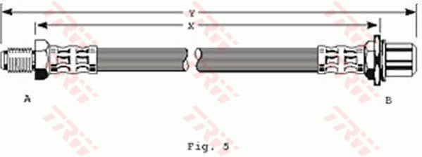 TRW Brake Hose PHB170