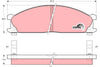 TRW Brake Pad Set GDB766DT