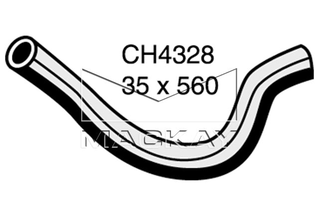 Mackay Bottom Radiator Hose CH4328