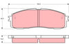 TRW Brake Pad Set GDB872DT