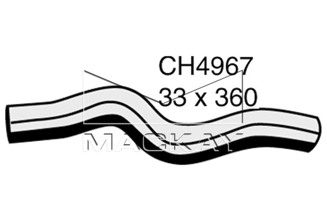 Mackay Top Radiator Hose CH4967