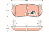 TRW Brake Pad Set GDB3203