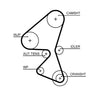 Gates PowerGrip Timing Belt T1663