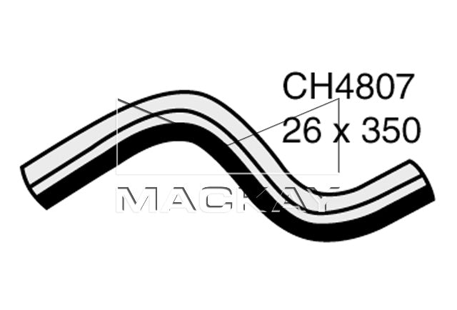 Mackay Top Radiator Hose CH4807