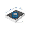 UFI Filters Cabin Air Filter 54.166.00
