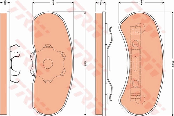 TRW Brake Pad Set GDB7569DT