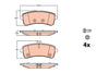TRW Brake Pad Set GDB2079