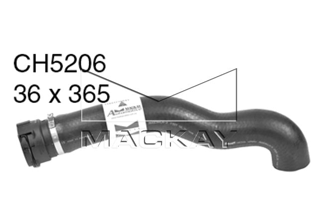 Mackay Top Radiator Hose CH5206