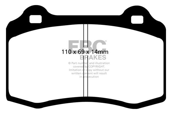 EBC Fpv/Lotus/Tickford Pads DP21140