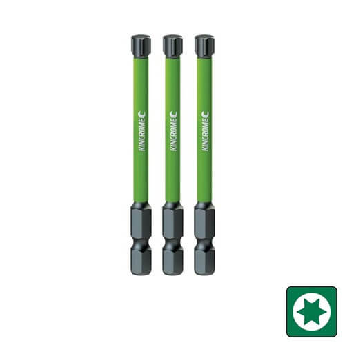 Kincrome Impact Bit Torx T25 75Mm 3Pk K21410