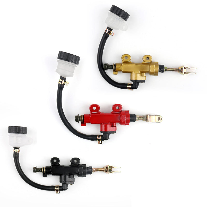 Motorcycle Universal Rear Master Cylinder Hydraulic Brake Pump Fluid Reservoir Generic