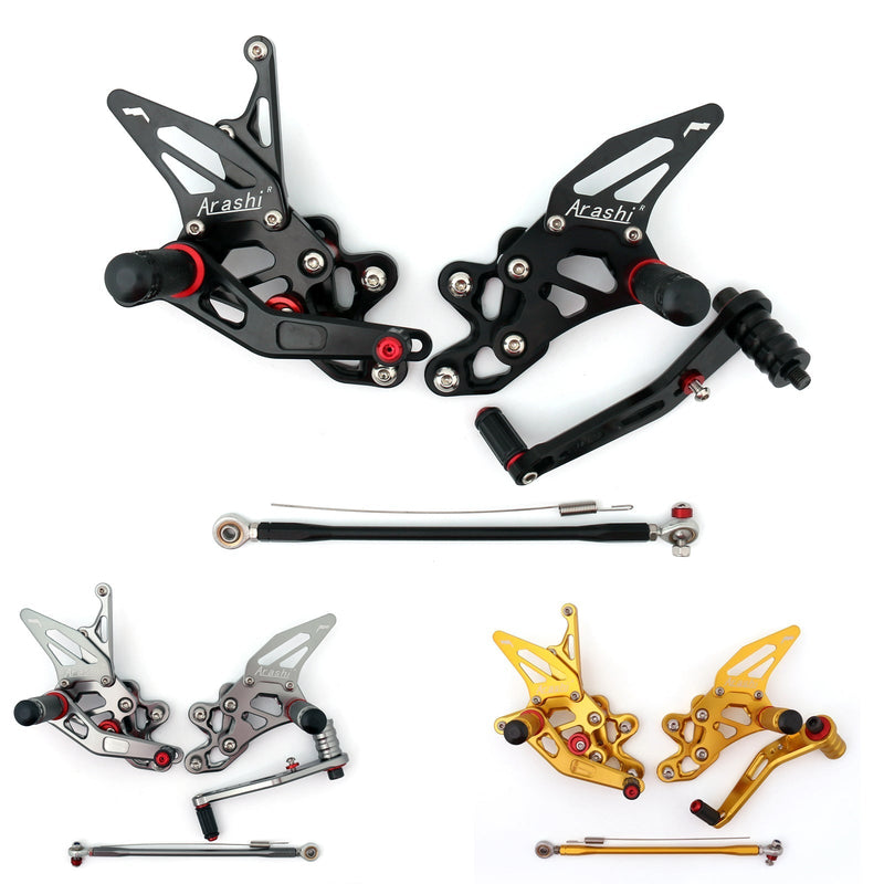Suzuki GSXR 600 / 750 2011-2019 Generic Racing Footrest Rearsets Rear Set Foot pegs