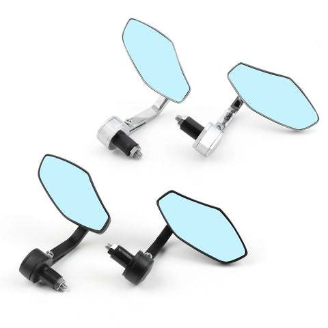 Motorcycle Generic 7/8 1 Aluminum Rear View Side Mirror Handle Bar End