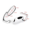 Cafe Racer Bobber Custom Bobber Generic Pair M8 M10 Retro L-Bar Rearview Mirrors
