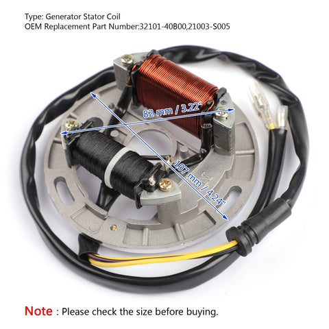 Suzuki LT80 Quadsport KFX80 1987-2006 Generic Generator Stator Coil Alternator Fit