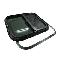 Caravan Sliding Window 600x500mm Fit For UTE Canopies RV Caravans Motor Homes Horse Floats 30-90mm Caravan Wall Thickness