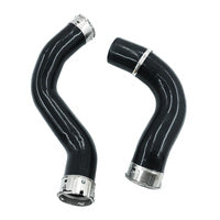 2 x Intercooler Hot &amp; Cold Side Silicone Hose Fit For Nissan Navara D23 NP300 2.3L M9T Turbo