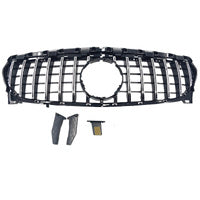 Black Bumper Grille Fit For Mercedes Benz CLA C117 X117 &amp; AMG CLA45 2013-2019