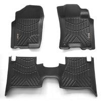 3D Floor Mats Black TPE For NISSAN NAVARA NP300 D23 Non Slip