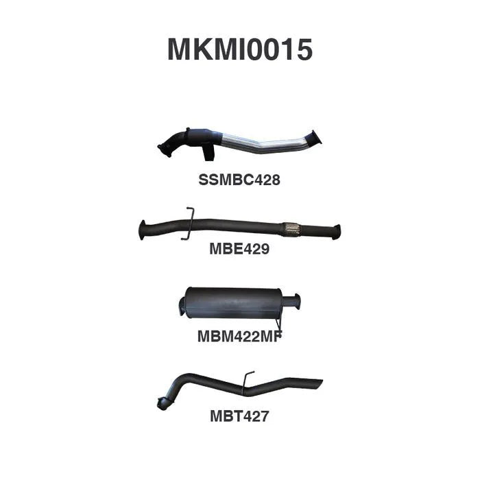 Manta MKMI0015 Turbo Back with Cat - Muffler (Trit | Kren Offroad NZ