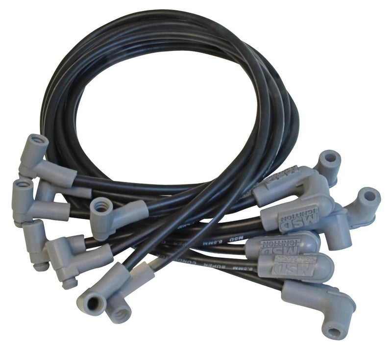 MSD 35653 Wire Set, SC Blk, SB Chevy w/HEI Tower Cap For