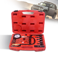 Diesel Engine Compression Tester Tool Engine Cylinder Pressure Tester Gauge Kit