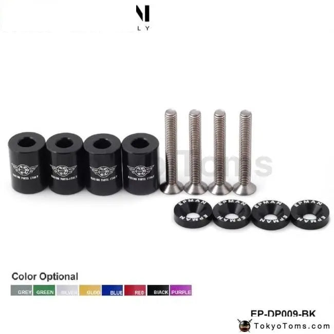 All Turbo / Engine / Motor Swap 6Mm Racing 1" Billet Hood Vent Spacer Riser Kits
