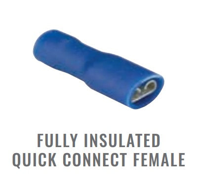 Carrol Yellow Push On 9.5mm Insulated 100 QKC53