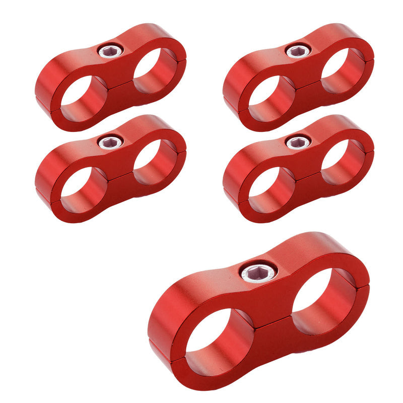 Proflow Billet Hos Clamp # 7 Red 11Mm Hol PFE156-07R