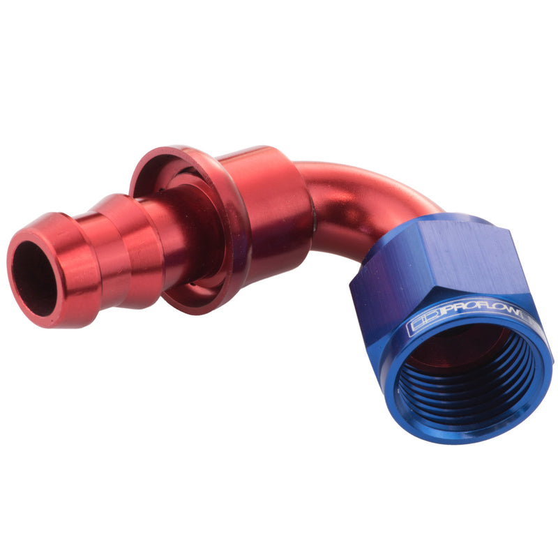 Proflow 120 Deg Push On Hose End # 12 PFE404-12