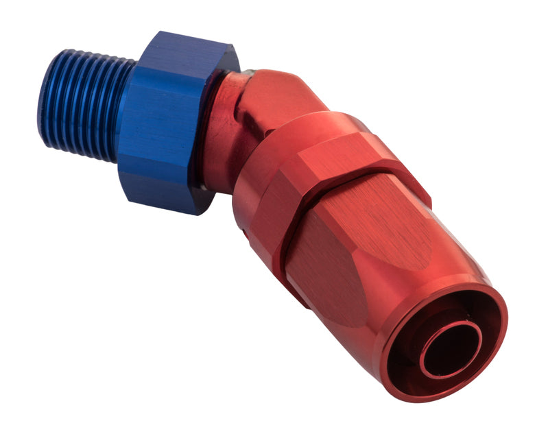 Proflow Male 3/8 Npt 45 Deg To # 6 Hose PFE828-06-06