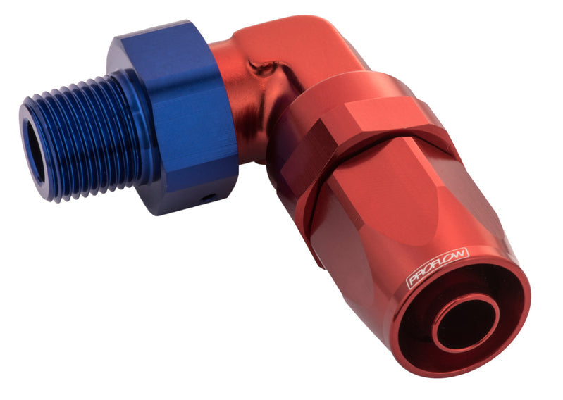 Proflow Male 1/2 Npt 90 Deg To # 12 Hose PFE829-12-08