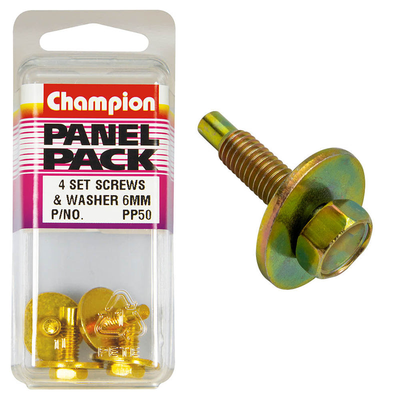 Champion Fasteners Hex Set Screw Sems Hex Ind Combo Dve