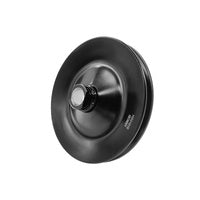 Fit For GM/Ford Power Steering Pump Single Groove Steel Black Pulley 3/4" Shaft