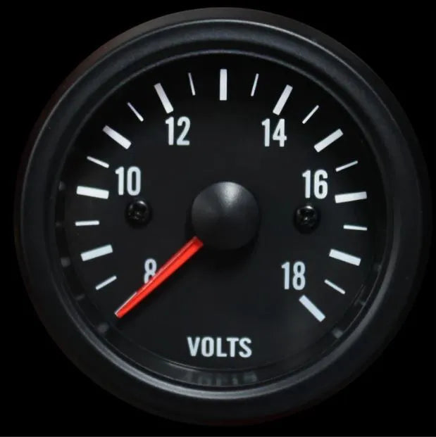 ProSport PSYVO270-12 2-1/16in Volt Gauge Clear Lens White
