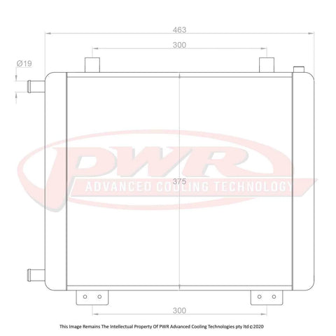 PWR PWH5511 26mm Heat Exchanger (Commodore 02-06) | Kren Offroad NZ