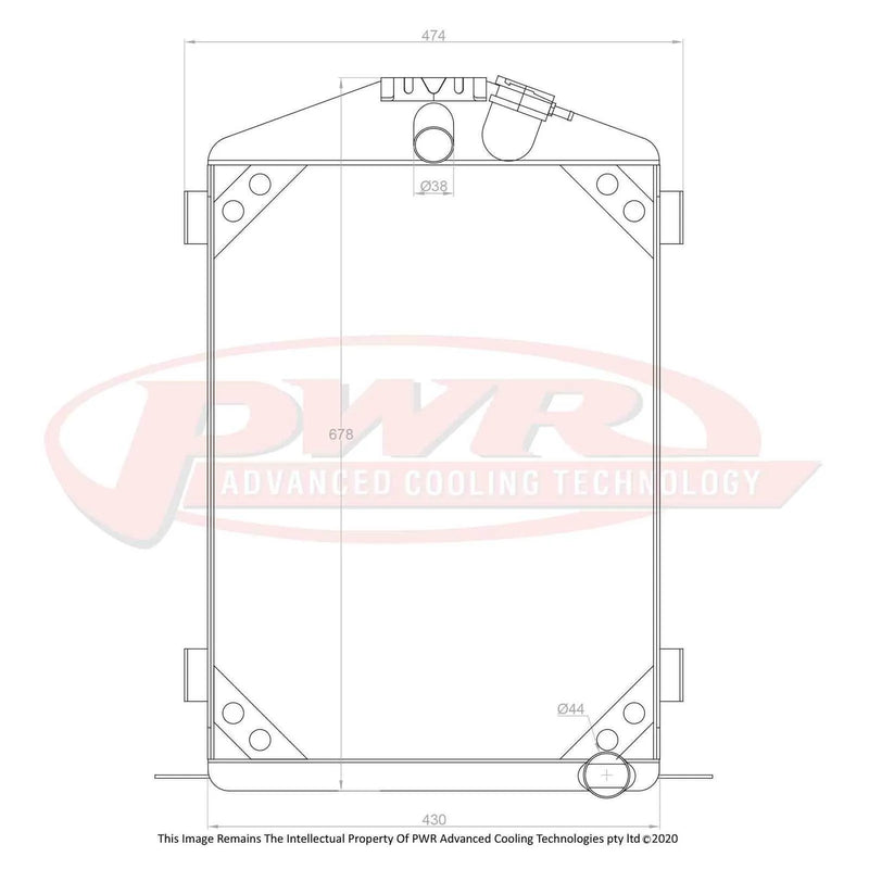 PWR PWR2660 55mm Radiator (Model B 32)
