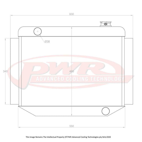 PWR PWR5073 55mm Radiator (HR 66-68) | Kren Offroad NZ
