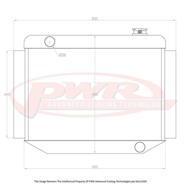 PWR PWR5073 55mm Radiator (HR 66-68) | Kren Offroad NZ