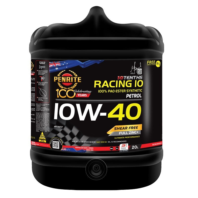 Penrite 10 Tenths Racing 10W-40 Engine Oil 20L