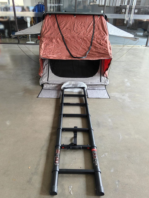 GRAY HARD SHELL POP UP ROOF TOP TENT With Ladder Good Quality