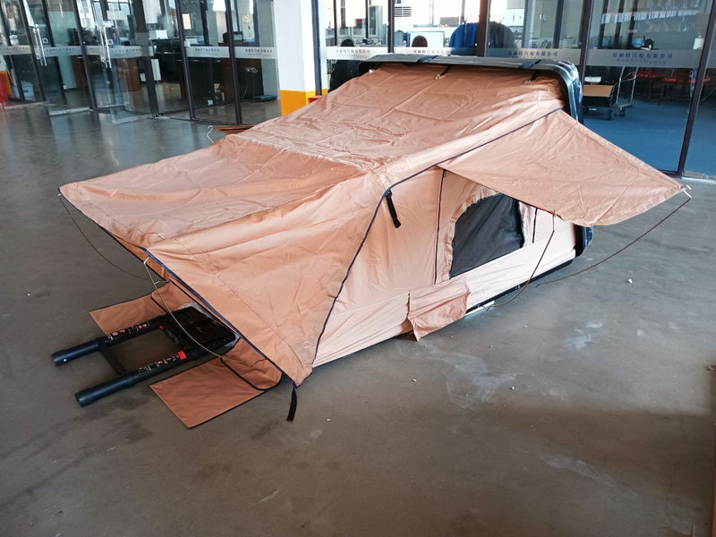 KHAK HARD SHELL POP UP ROOF TOP TENT With Ladder Good Quality