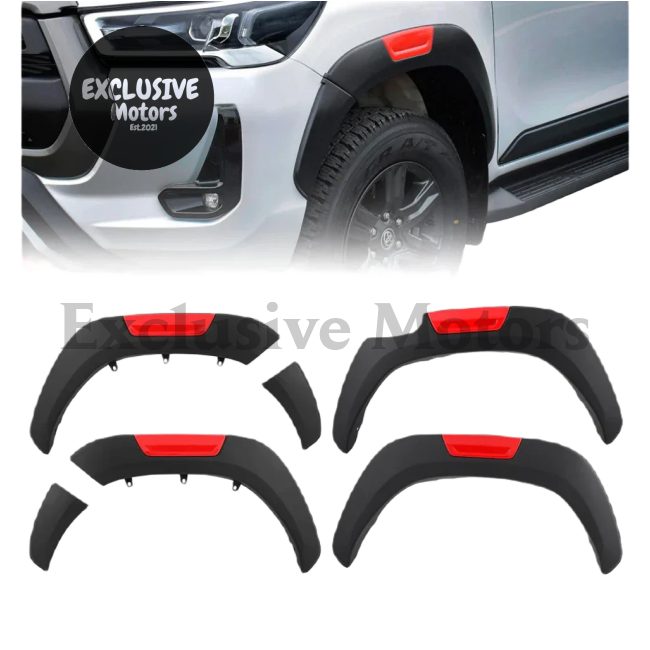 Toyota Hilux 6" Fender Flares Wheel Arch Mudguards (2015-2023)