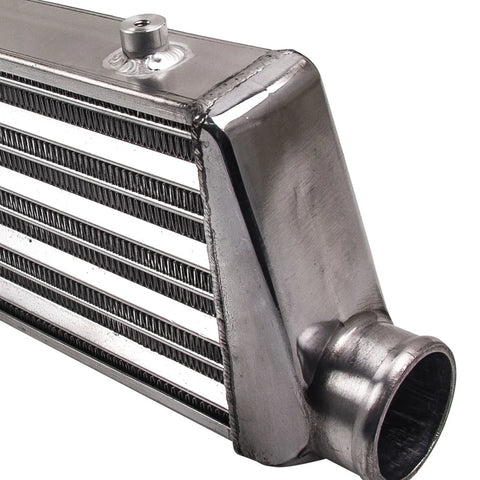 Maxpeedingrods  21''x 7''x 2.5'' Universal Tube & Fin Intercooler & 2.5" Pipe Hose Tube Kit & Type-S Blow Off Valve BOV