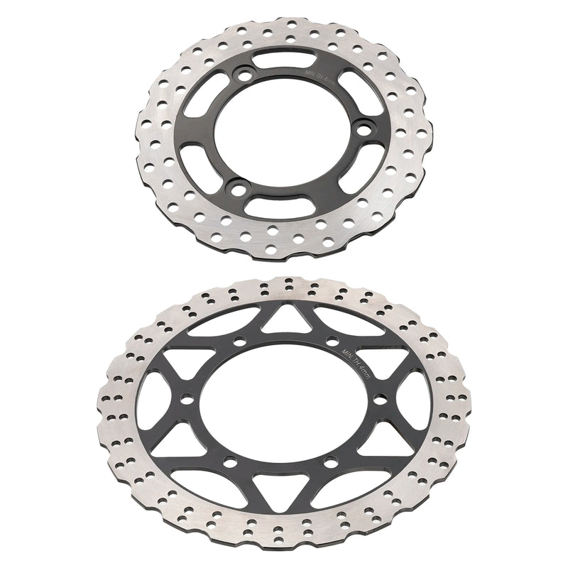 Powersports Pro Front & Rear Brake Disc For Kawasaki Ninja 250R EX250J 2008 2009 2010 2011 2012