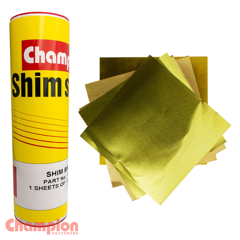 Champion Fasteners Shim Stock Brass .005In X 600mm X