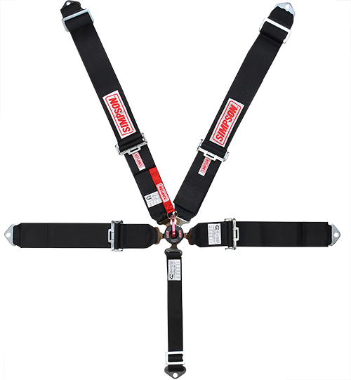 Simpson Racing 29110P Lever Camlock Harness - Platinum